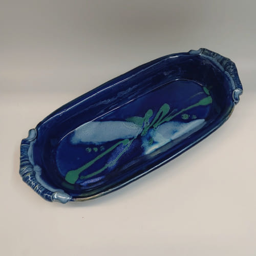 #220142 Baking Dish Cobalt $22 at Hunter Wolff Gallery